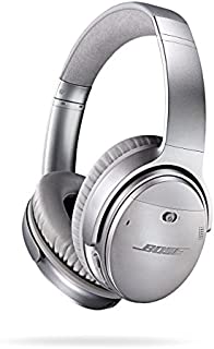 Bose QuietComfort 35 (Series I) Wireless Noise Cancelling Headphones - Silver (Renewed)