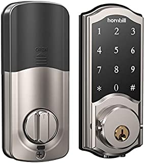 [2021 Newest Version] Smart Deadbolt Lock Front Door, Keyless Entry Door Lock with Keypads, Bluetooth Smart Locks Work with Alexa, Digital Code Lock for Airbnb and Vacation Rental Hosts