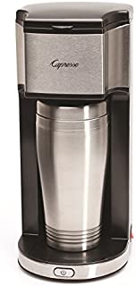 Capresso 425 On-the-Go Personal Coffee Maker, Silver/Black