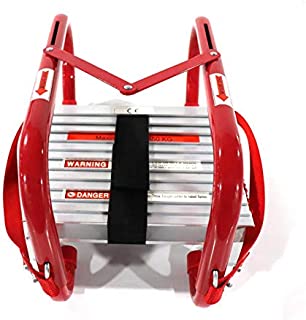 Fire Escape Ladder 2 Story Portable Emergency Escape Ladder 15 Foot with Anti-Slip Rungs