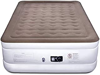 Etekcity Air Mattress with Built-in Pump, Queen Inflatable Mattress Blow Up Air Bed Double Raised Mattress for Camping, Guest, Hiking, Height 22