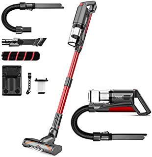 Cordless Vacuum Cleaner, Aucma by whall 5 in 1 Brushless Motor 3 Suction Modes Vacuum Cleaner up to 53 Mins Runtime Cordless Stick Vacuum with Multifunctional Brush for Home Hard Floor Carpet Pet Hair