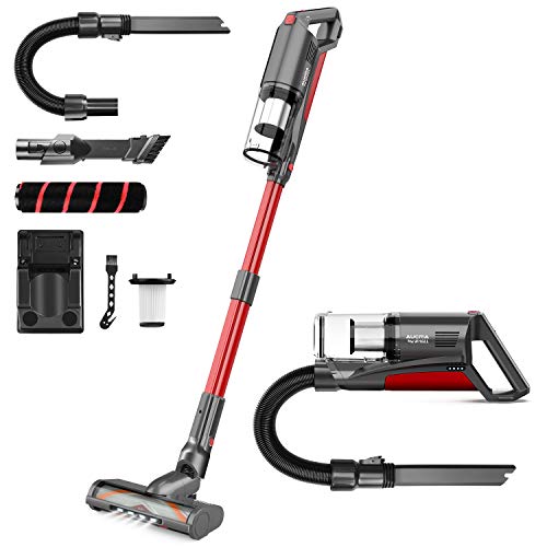 Cordless Vacuum Cleaner, Aucma by whall 5 in 1 Brushless Motor 3 Suction Modes Vacuum Cleaner up to 53 Mins Runtime Cordless Stick Vacuum with Multifunctional Brush for Home Hard Floor Carpet Pet Hair