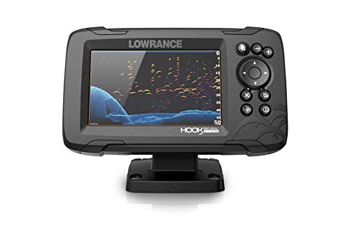 Lowrance HOOK Reveal 5x SplitShot - 5-inch Fish Finder with SplitShot Transducer, GPS Plotter