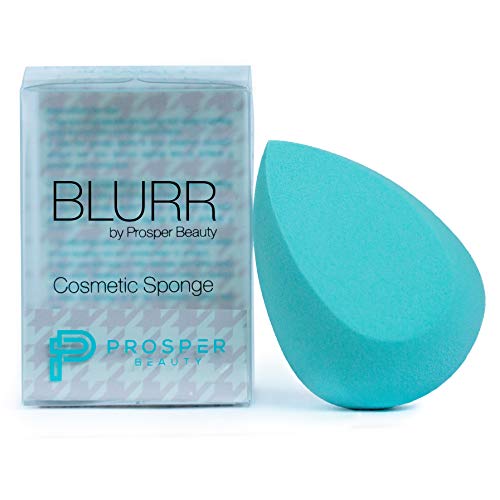 Beauty Sponge Makeup Blender Cosmetic [BLURR by Prosper Beauty] Bounce Premium Applicator Real Sponges and Blenders Tool Techniques for Foundation Concealer Powder Conturing Complexion