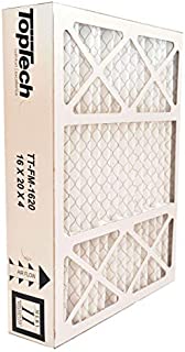 TopTech TT-FM-1620 Ready to Use TechPure TTFM1620 Air Filter 16x20x4 Top Tech OEM Cartridge 16 by 20 by 4 in Furnace MERV 11 for Carrier TT-MAC-1722 with Dakota Supplies Installation Sticker