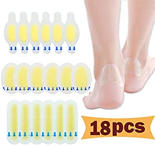 Blister Prevention, Blister Pads (18PCS),New Material,Blister Gel Guard, Blister Treatment Patch, Blister Cushions for Fingers, Toes, Forefoot, Heel. Protect Skin from Rubbing Shoes, Waterproof