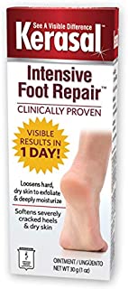 Kerasal Intensive Foot Repair, Skin Healing Ointment for Cracked Heels and Dry Feet, 1 Oz