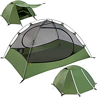 Clostnature Lightweight 2-Person Backpacking Tent - 3 Season Ultralight Waterproof Camping Tent, Large Size Easy Setup Tent for Family, Outdoor, Hiking and Mountaineering