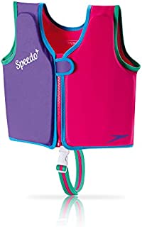Speedo Unisex-Child Swim Flotation Classic Life Vest Begin to Swim UPF 50, Berry/Grape, Large
