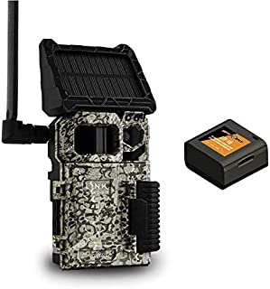 SPYPOINT LINK-MICRO-S-LTE Solar Cellular Trail Camera 4 LED Infrared Flash Game Camera with 80-foot Detection and Flash Range LTE-Capable Cellular Trail Camera 10MP 0.4-second Trigger Speed