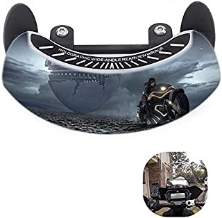 GUAIMI Motorcycle Mirrors 180 Degree Wide-angle Safety Rearview Mirror Blind Spot Mirror for Motorcycles, ATV/UTVs, Scooters, Cars, Aircrafts, Boats