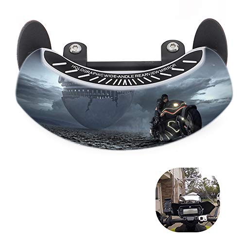 GUAIMI Motorcycle Mirrors 180 Degree Wide-angle Safety Rearview Mirror Blind Spot Mirror for Motorcycles, ATV/UTVs, Scooters, Cars, Aircrafts, Boats