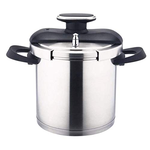 SHUUY Stainless Steel Pressure Cooker, Pressure Canner with Pressure Control,Boiled Steamed Fried Stewed GrilledSilver