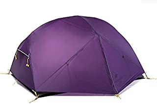 Naturehike Mongar 2 Person 3 Season Camping Tent Ultralight Backpacking Tent for Hiking Cycling (Purple)