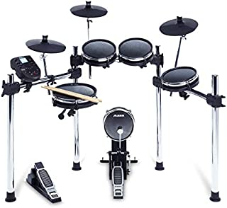 Alesis Surge Mesh Kit | Eight-Piece Electronic Drum Kit with Mesh Heads | 40 Kits, 385 sounds, 60 Play-Along Tracks | USB/MIDI Connectivity