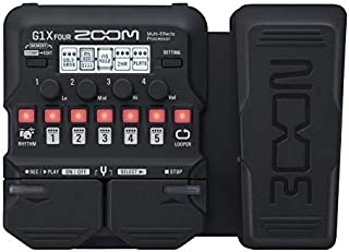 Zoom G1X FOUR Guitar Multi-Effects Processor with Expression Pedal, With 70+ Built-in Effects, Amp Modeling, Looper, Rhythm Section, Tuner, Battery Powered