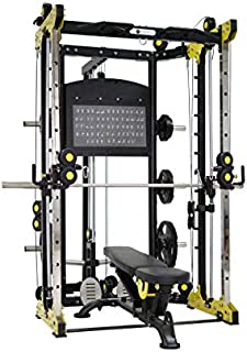 Mivel M1 Smith Machine | Functional Trainer | Cable Machine | Squat Rack | Power Rack | Leg Press | w/Adjustable Bench & Weight Plates | Full Accessories for Commercial Home Gym