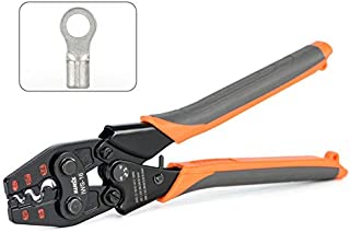 IWISS Ratchet Electrical Crimping Tool for Non Insulated Butt Connectors, Butt Splice Wire Connectors from AWG 22-6