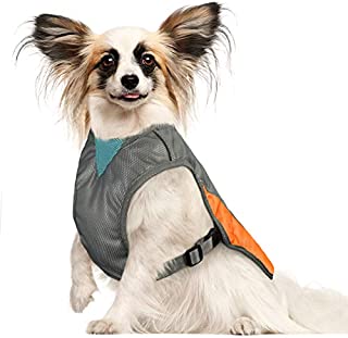 POPETPOP Dog Cooling Vest - Reflective Dog Cooling Coat with Adjustable Side Straps, Pet Cooler Jacket for Small, Medium Dog