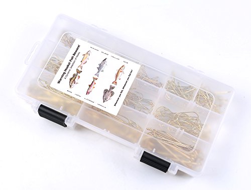 Thorn Fishing Aberdeen Hooks Assortment Kit 300-Pieces with Fishing Tackle Box