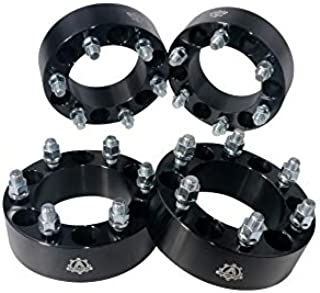 Wheel Spacer Set of 4-6 Lug 2 inches 50mm WheelCentric Adapter 6x5.5 - Compatible with Chevrolet, GMC & Cadillac - 99-12 Silverado, Sierra, 02-06 Avalanche, 1995-2012 Tahoe, Suburban - 6x139.7mm