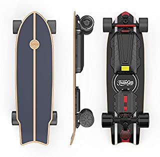 Teamgee H20 Mini Electric Skateboard with Wireless Remote Control 900W Dual Motors Top Speed 24mph Range 18 Miles Board Weight 16 lbs, 7-Layer Maple Longboard for Adults and Youth