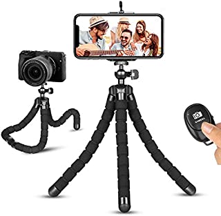 Phone Tripod, Portable and Flexible Phone Tripod Adjustable Camera Tripod Stand Compatible with iPhone Android Phone Camera GoPro for Tiktok YouTube Video Vlogging Streaming