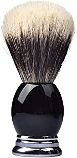 Je&Co 100% Fine Silvertip Badger Bristle Shaving Brush, With Heavy Weight Resin Base (Curved Top)