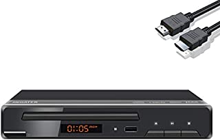 Megatek DVD Player for TV, DVD Player with HDMI/AV/Coaxial Connections & USB Port, CD Player for Home Stereo System, Multi Region Free DVDs, DivX, MP4, Small Compact Metal Case, w/ Remote & HDMI Cable