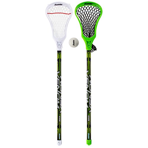 Franklin Sports Youth Lacrosse Stick and Ball - 2 Lacrosse Sticks and 1 Lacrosse Ball Included - 32 Inches