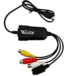 Wiistar USB 2.0 Video Capture Card Device Adapter VHS to DVD Digital Converter Support Windows 10/8/7/XP Capture Video Driver Free Easycap