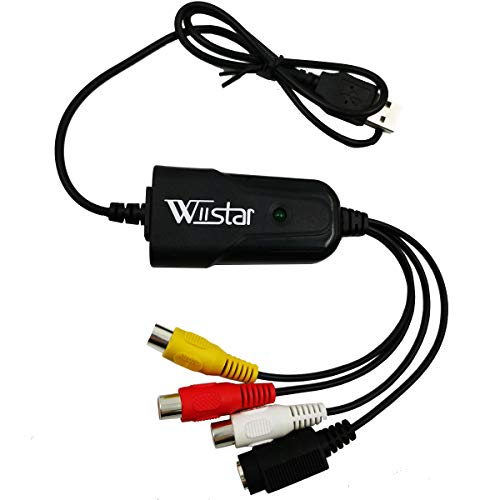 Wiistar USB 2.0 Video Capture Card Device Adapter VHS to DVD Digital Converter Support Windows 10/8/7/XP Capture Video Driver Free Easycap