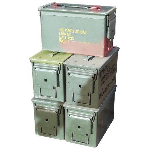 M2A1 .50 Cal Ammo Cans (5 Pack)