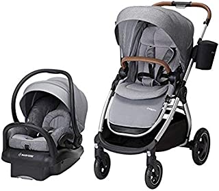 Maxi-Cosi Adorra 2.0 5-in-1 Modular Travel System with Mico Max 30 Infant Car Seat, Nomad Grey