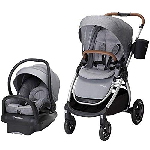 Maxi-Cosi Adorra 2.0 5-in-1 Modular Travel System with Mico Max 30 Infant Car Seat, Nomad Grey