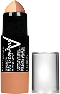 Maybelline New York Makeup Facestudio Master Contour V-Shape Duo Stick, Medium Shade Contour Stick, 0.24 oz