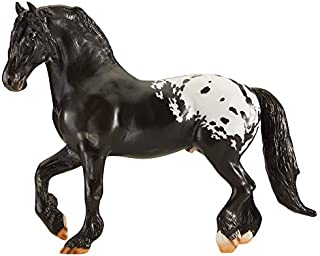 Breyer Traditional Series Harley Harlequin Draft Tack Pony | Horse Toy Model | 1:9 Scale | Model #1805,Black, White