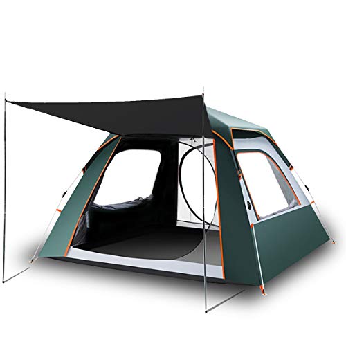 SUIKUI Anti-UV Pop Up Camping Tent(4 Person)-Instant Set Up(60s)-Waterproof-Windproof-Perfect for Camping,Hiking,Traveling,Beach