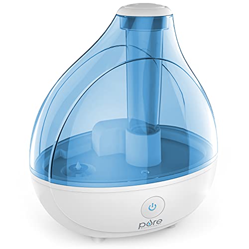 Pure Enrichment® MistAire Ultrasonic Cool Mist Humidifier - Premium Unit Lasts Up to 25 Hours with Whisper-Quiet Operation, Automatic Shut-Off, Night Light Function, and BPA-Free