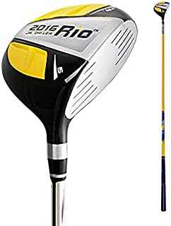 Wood Golf Club Kids 1# Golf Clubs Rod Golf Wood Driver Fairway Woods Junior Golf Putter 32''-36'' for 3-12 Years Old Girls Boys (Black&Yellow,36'' for 9-12Y)