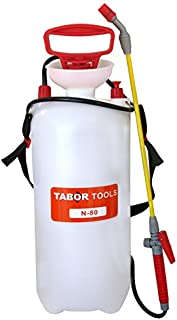 TABOR TOOLS 2.0 Gallon Lawn and Garden Pump Pressure Sprayer for Herbicides, Fertilizers, Mild Cleaning Solutions and Bleach, Includes Shoulder Strap. N-80. (2.0 Gallon)