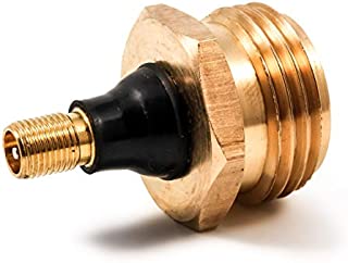 Camco Heavy Duty Brass Blow Out Plug - Helps Clear the Water Lines in Your RV During Winterization and Dewinterization (36153),Brass/Antique Brass