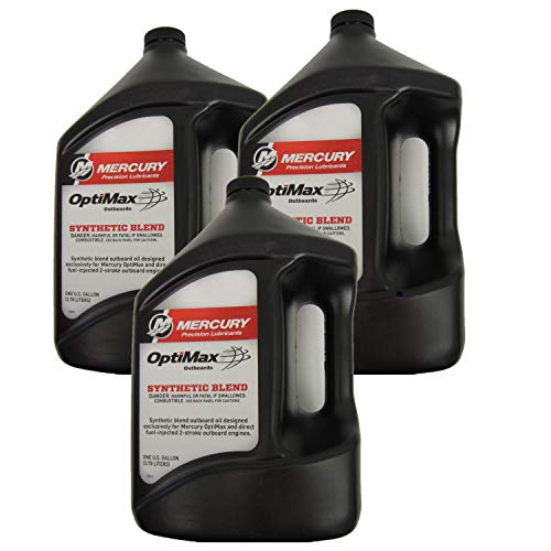 Mercury 2-Stroke Outboard Oil Optimax Case (3) Gallons