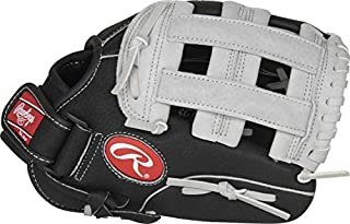 Rawlings Sure Catch Series Youth Baseball Glove, Pro H Web, 11 inch, Right Hand Throw , Black/Gray