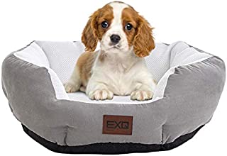 EXQ Home Soft Warmful Cat Beds for Indoor Cats,Fluffy Calming Cat Bed with Slip-Resistant Bottom,Plush Round Dog Beds for Small Dogs,20 inch Kitten Beds Machine Washable Dog Bed