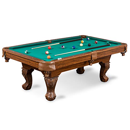 EastPoint Sports Masterton Billiard Pool Table 87 Inch - Scratch Resistant Top Rail, Built-in Durable Leg Levelers  perfect for family game room, adult rec room, basements, man cave, or garage