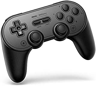 8Bitdo SN30 Pro+ Wireless Bluetooth Game Controller for Windows, macOS, Android, Steam, Nintendo Switch, Raspberry Pi (Black Edition)