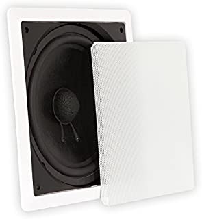 Theater Solutions TS1000 in Wall Surround Sound HD Home Theater Passive Subwoofer White