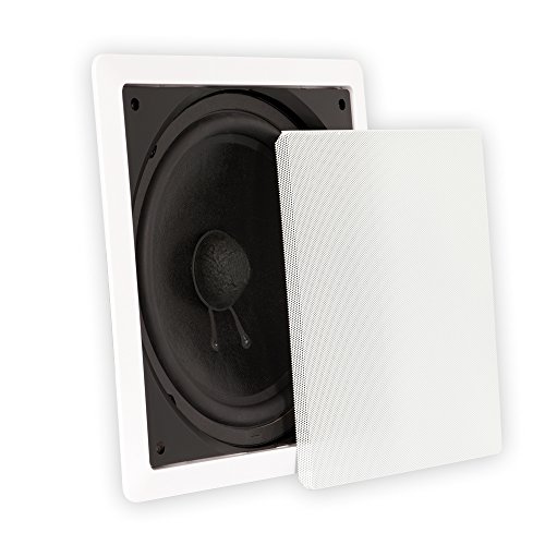 Theater Solutions TS1000 in Wall Surround Sound HD Home Theater Passive Subwoofer White